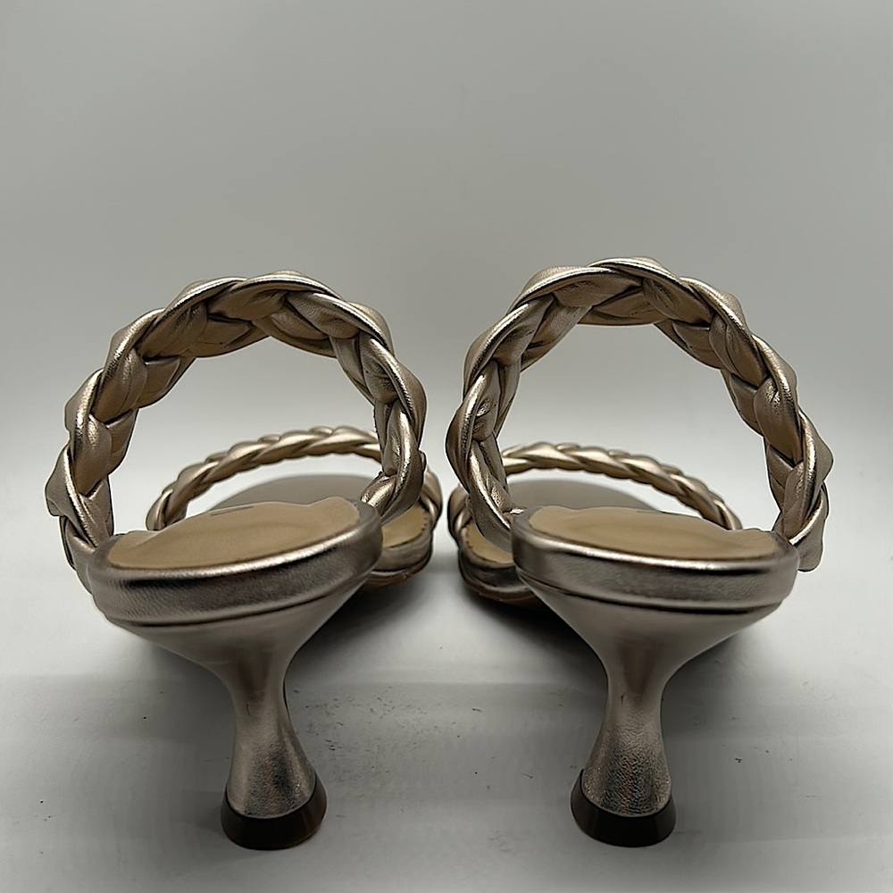 Vaneli NIB Shell Super Mercury Braided Open Toe Heels Sandals Shoes **Size 9.5** - Picture 5 of 8